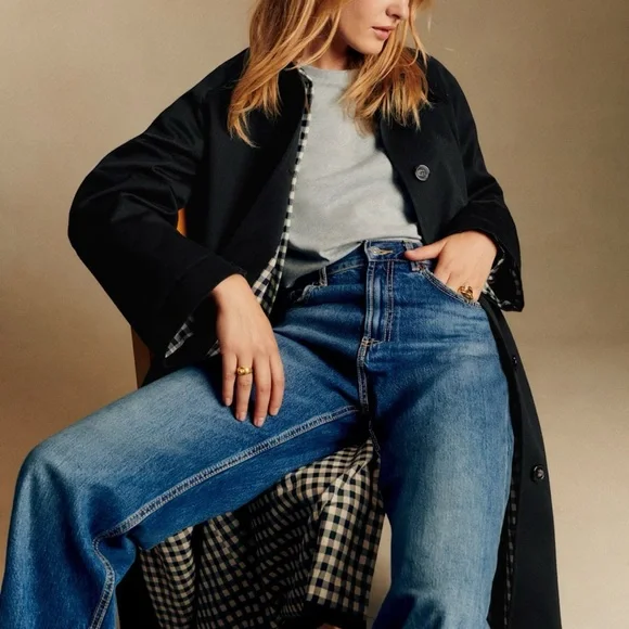 Black Trench Coat - Picture 3 of 5